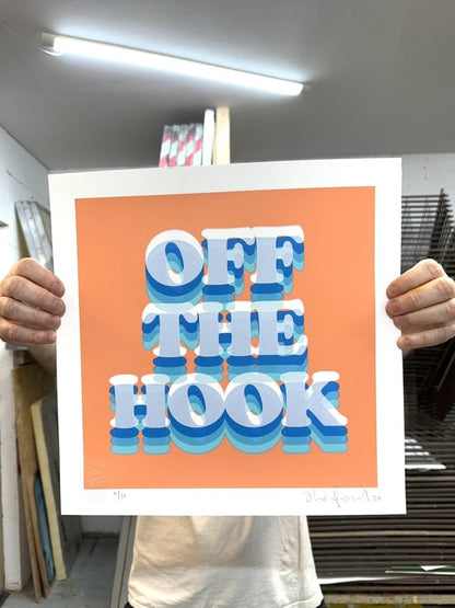 Off The Hook Hand Pulled Screenprint - shop_name