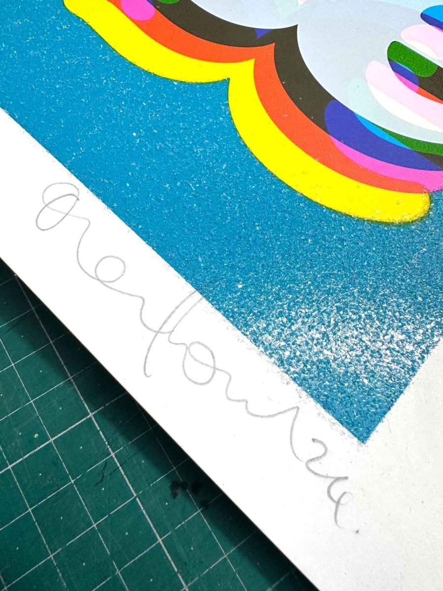 Paradise Diamond Dust Hand Pulled Screenprint - shop_name