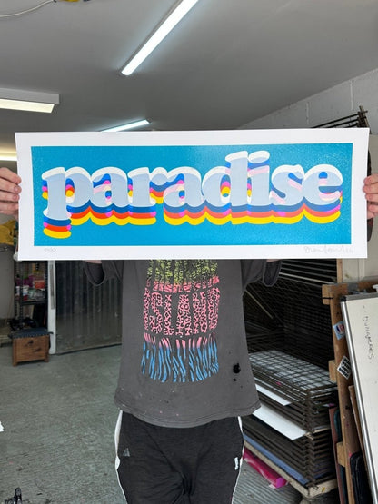 Paradise Diamond Dust Hand Pulled Screenprint - shop_name