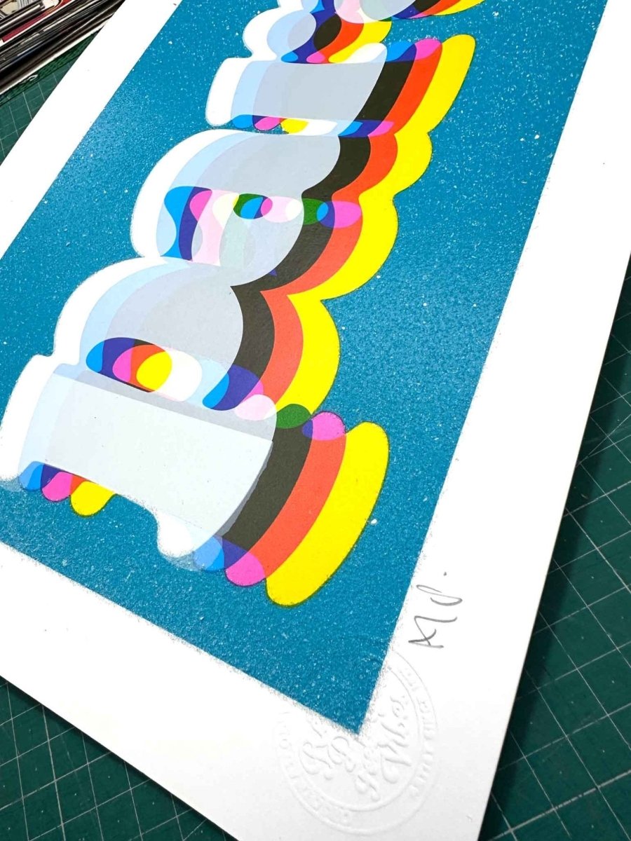 Paradise Diamond Dust Hand Pulled Screenprint - shop_name