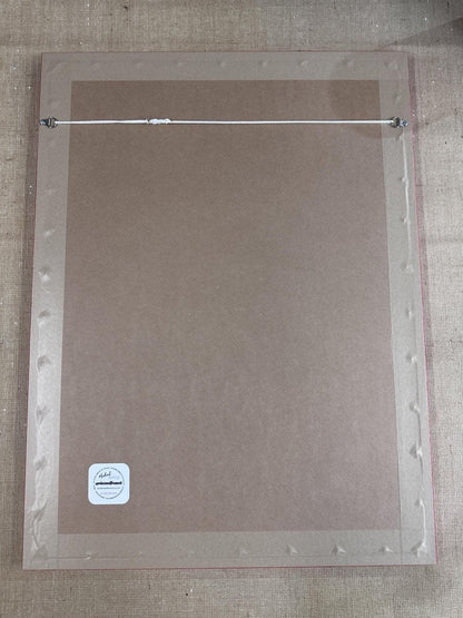 4-colour screenprint, CMYK rainbow dither, figure with Quaker Oats and glitch effects, on textured natural stock