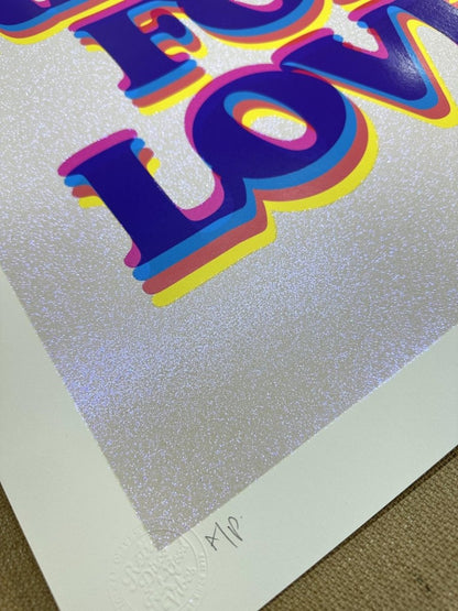 Ready For Love Magenta Iridescent Screenprint - shop_name