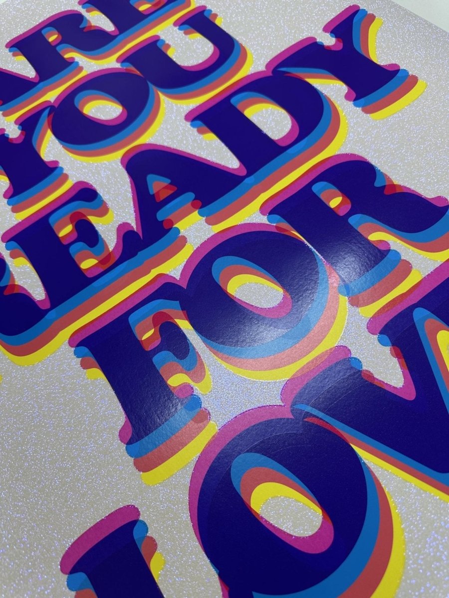 Ready For Love Magenta Iridescent Screenprint - shop_name