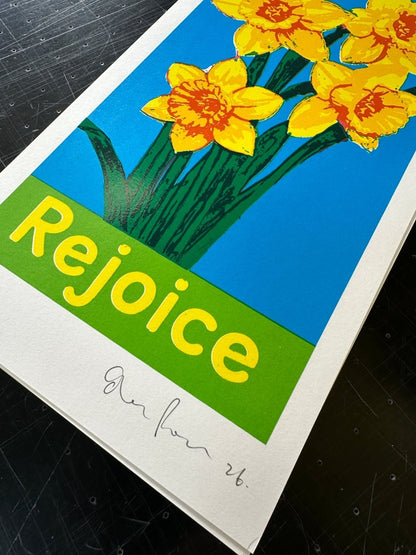 Rejoice - Hand Pulled Screen Print - shop_name Rejoice - Hand Pulled Screen Print