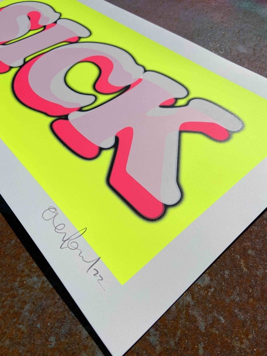 Sick Fluro Hand Pulled Screenprint - shop_name