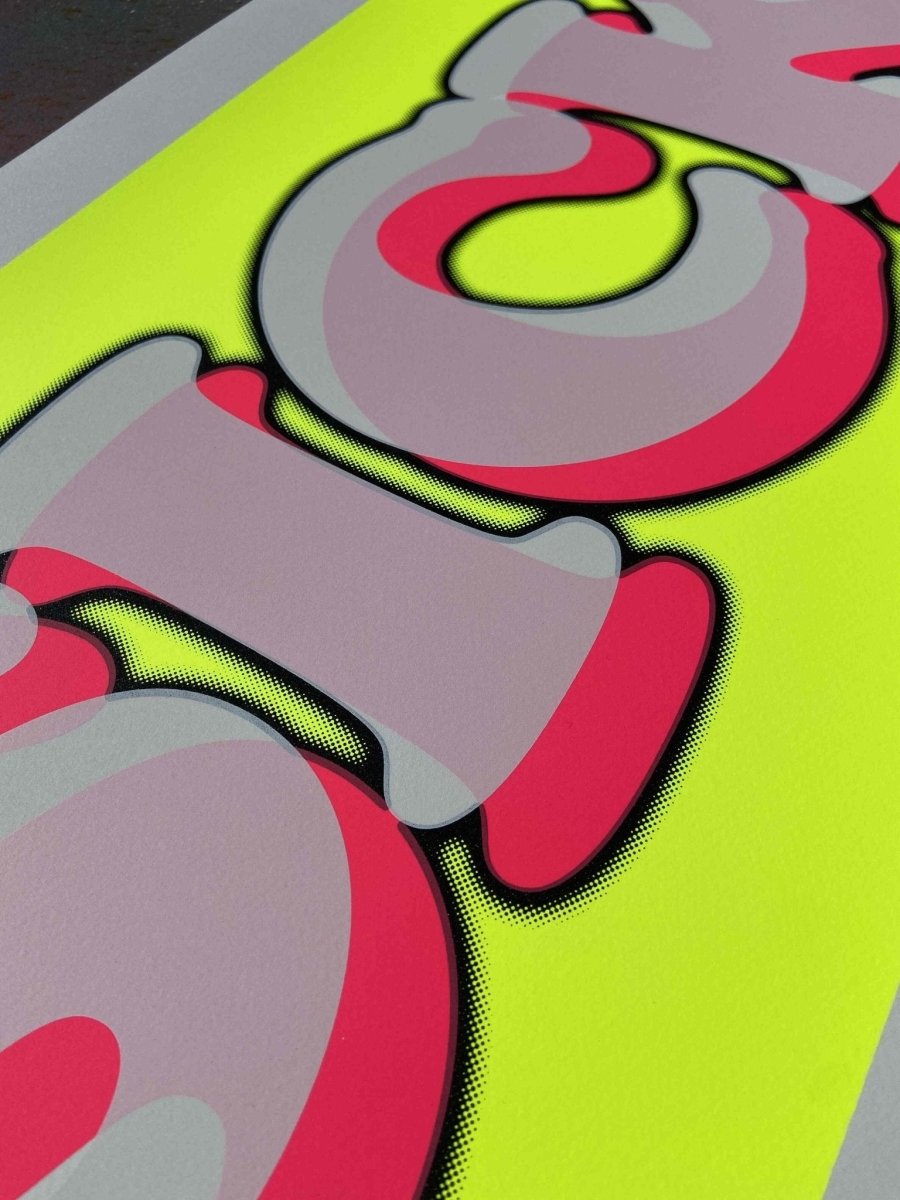 Sick Fluro Hand Pulled Screenprint - shop_name