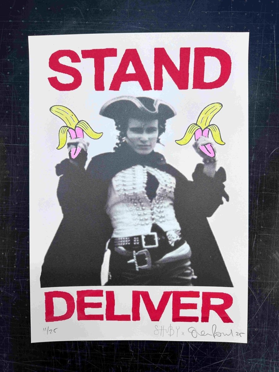 Stand & Deliver: Exclusive Oli Fowler / Shuby Collab Screenprint - shop_name