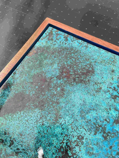 "The Road" Oxidised Copper Artwork B Original screenprint OLI FOWLER ART tag1  Art