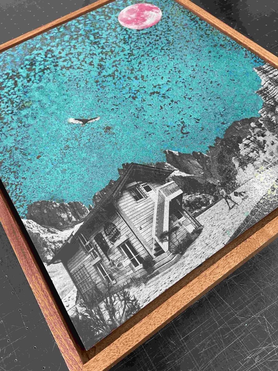 "The Road" Oxidised Copper Artwork C Original screenprint OLI FOWLER ART tag1  Art