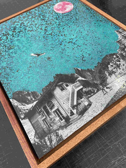 "The Road" Oxidised Copper Artwork C Original screenprint OLI FOWLER ART tag1  Art