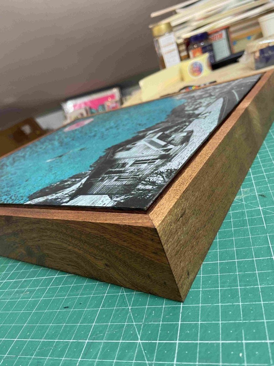 "The Road" Oxidised Copper Artwork C Original screenprint OLI FOWLER ART tag1  Art