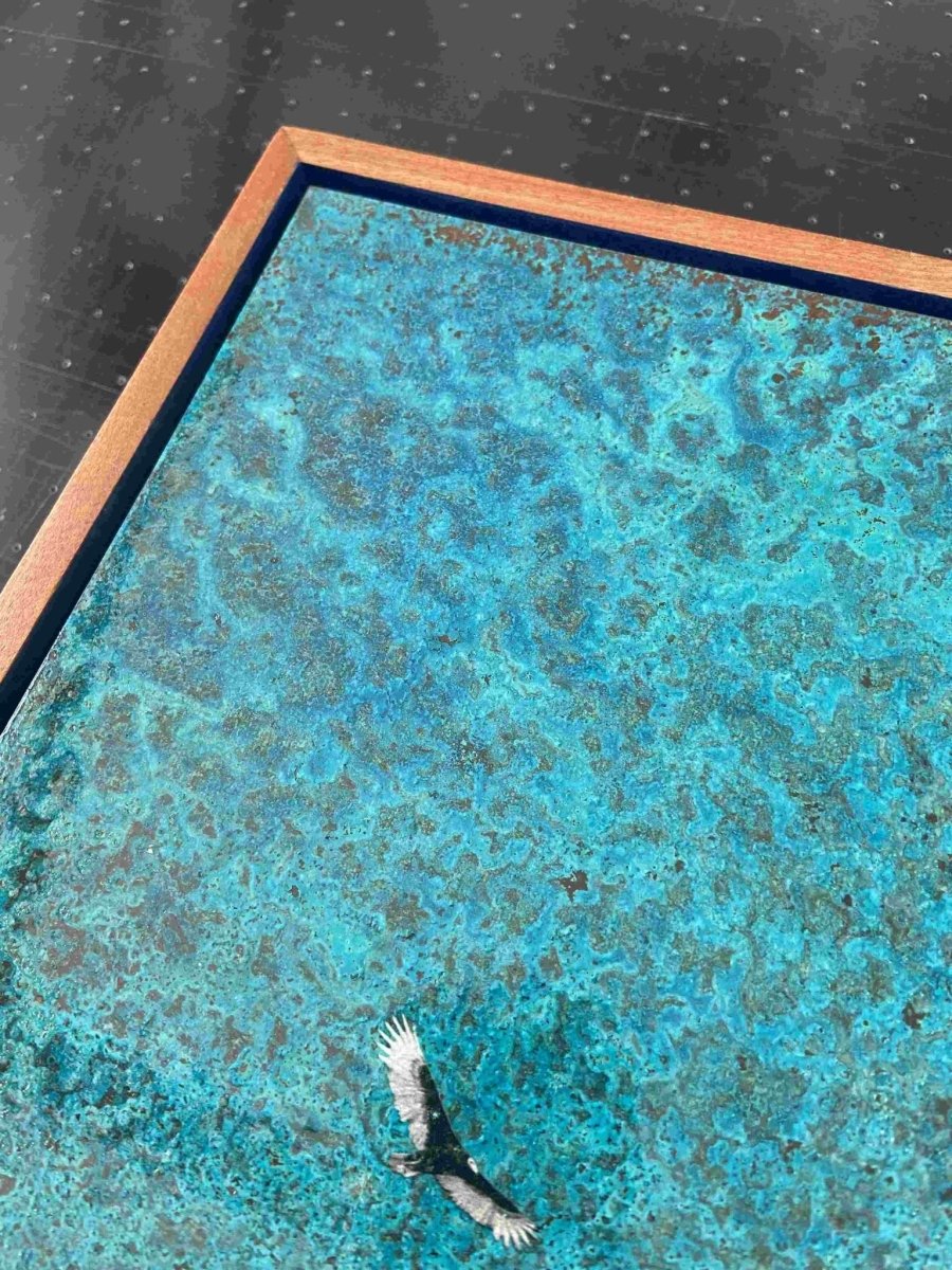 "The Road" Oxidised Copper Artwork D - shop_name