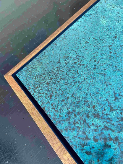 "The Road" Oxidised Copper Artwork E Original screenprint OLI FOWLER ART tag1  Framed
