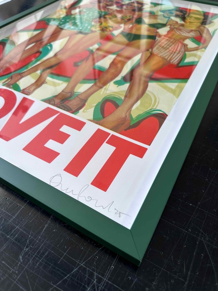 U LOVE IT Hand pulled Screenprint - shop_name