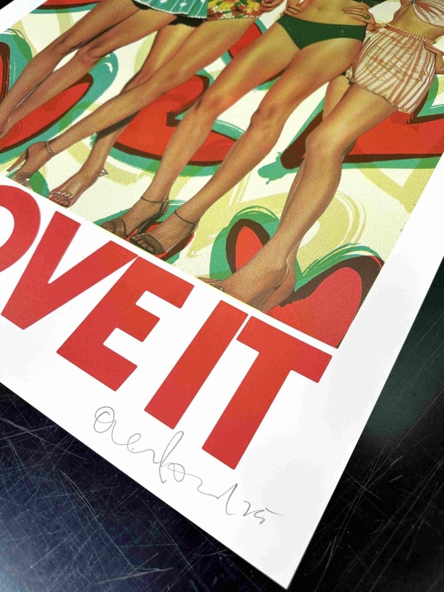 U LOVE IT Hand pulled Screenprint - shop_name