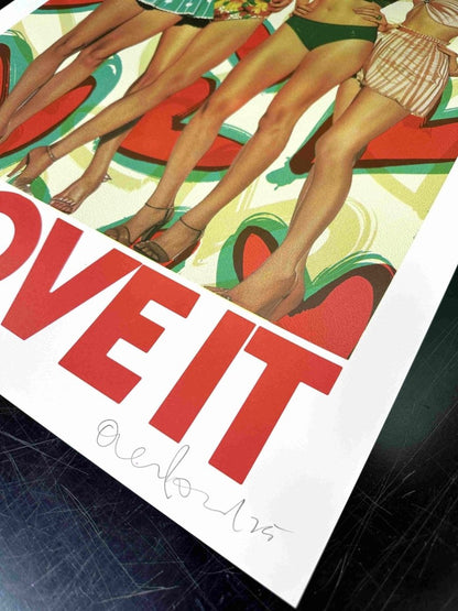 U LOVE IT Hand pulled Screenprint - shop_name