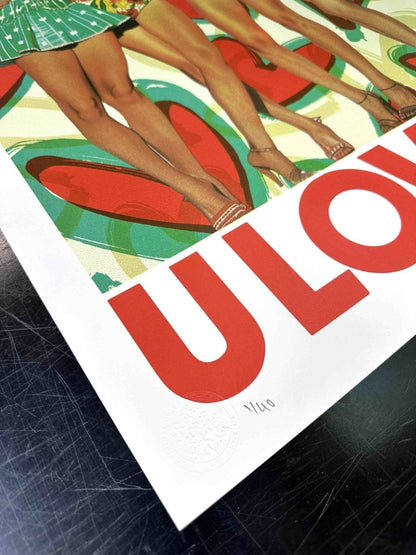 U LOVE IT Hand pulled Screenprint - shop_name