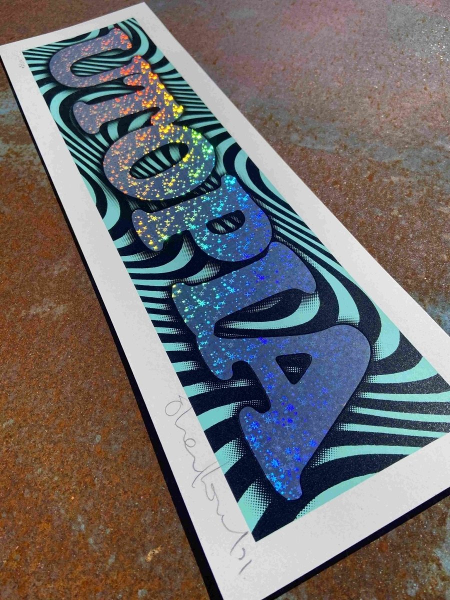 UTOPIA Hand Pulled Screenprint With Hot Foil Stamp - shop_name