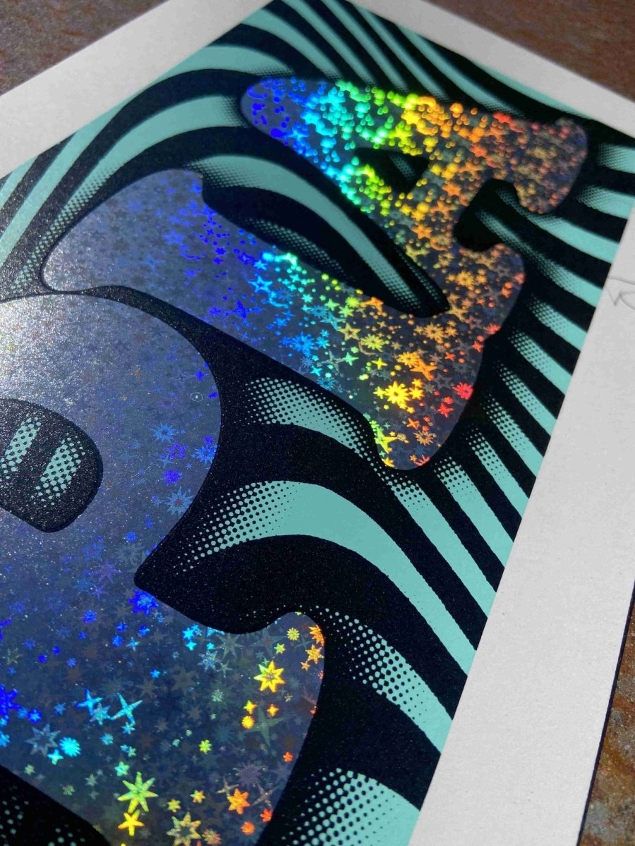 UTOPIA Hand Pulled Screenprint With Hot Foil Stamp - shop_name