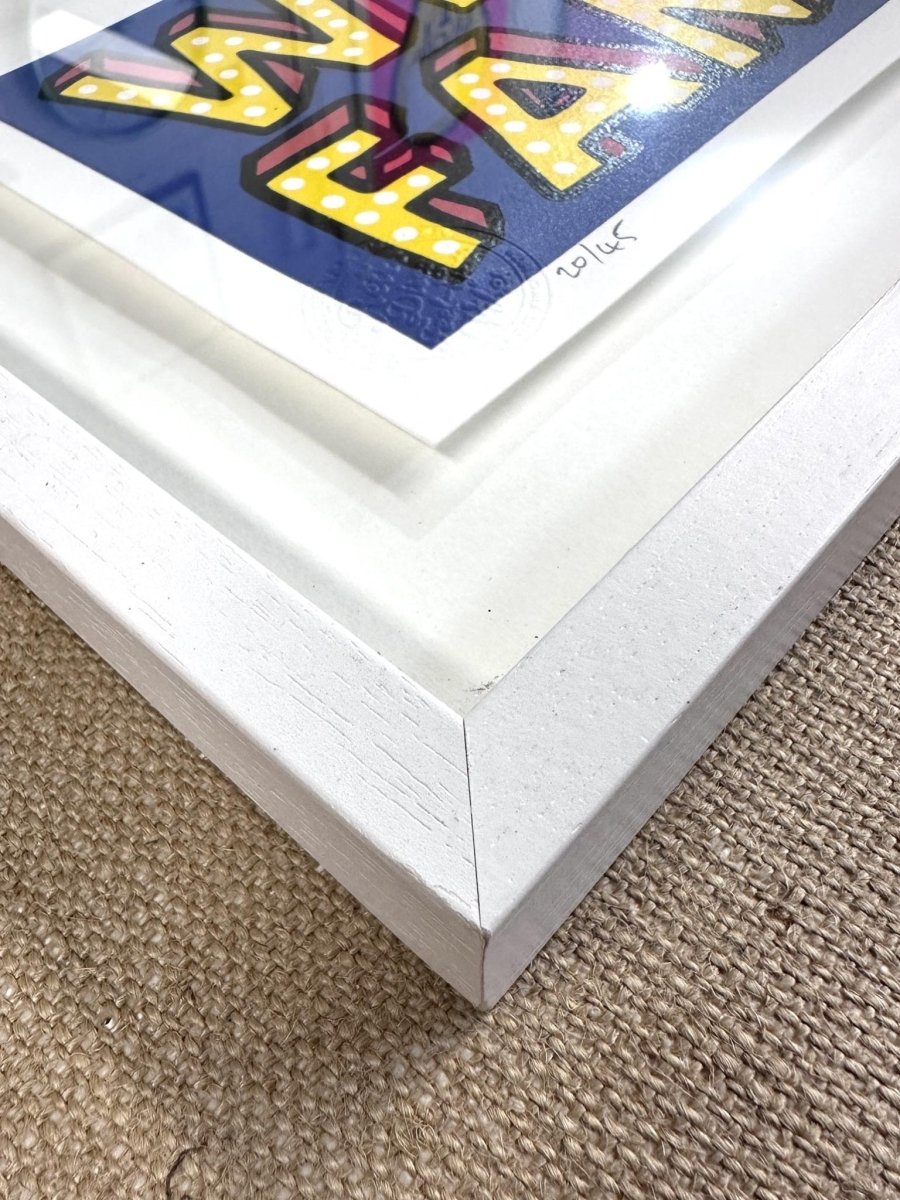 WE ARE FAMILY BLUE (FRAMED) OLI FOWLER ART tag1  framed art