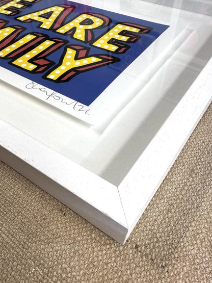 WE ARE FAMILY BLUE (FRAMED) - shop_name