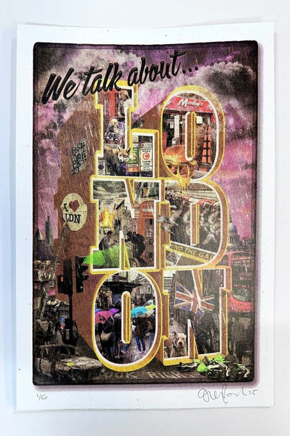 We Talk About London Hand pulled CMYK Screenprintt - shop_name
