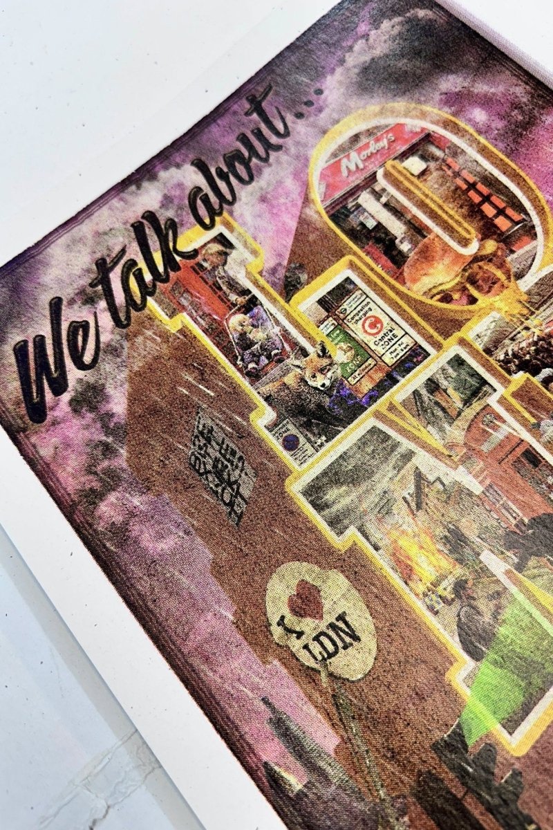 We Talk About London Hand pulled CMYK Screenprintt - shop_name