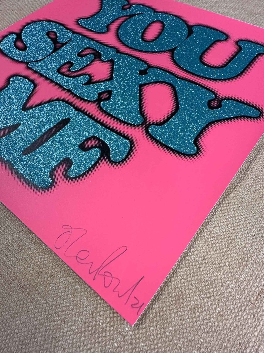 You Sexy Hand Pulled Glitter Screenprint - shop_name