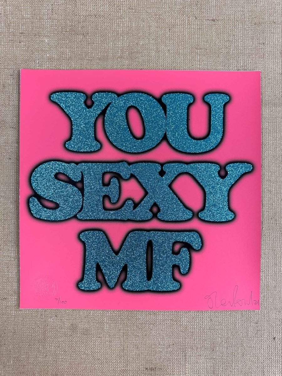 You Sexy Hand Pulled Glitter Screenprint - shop_name