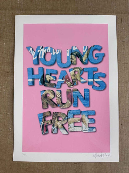 Young Hearts Handpulled Screenprint - shop_name