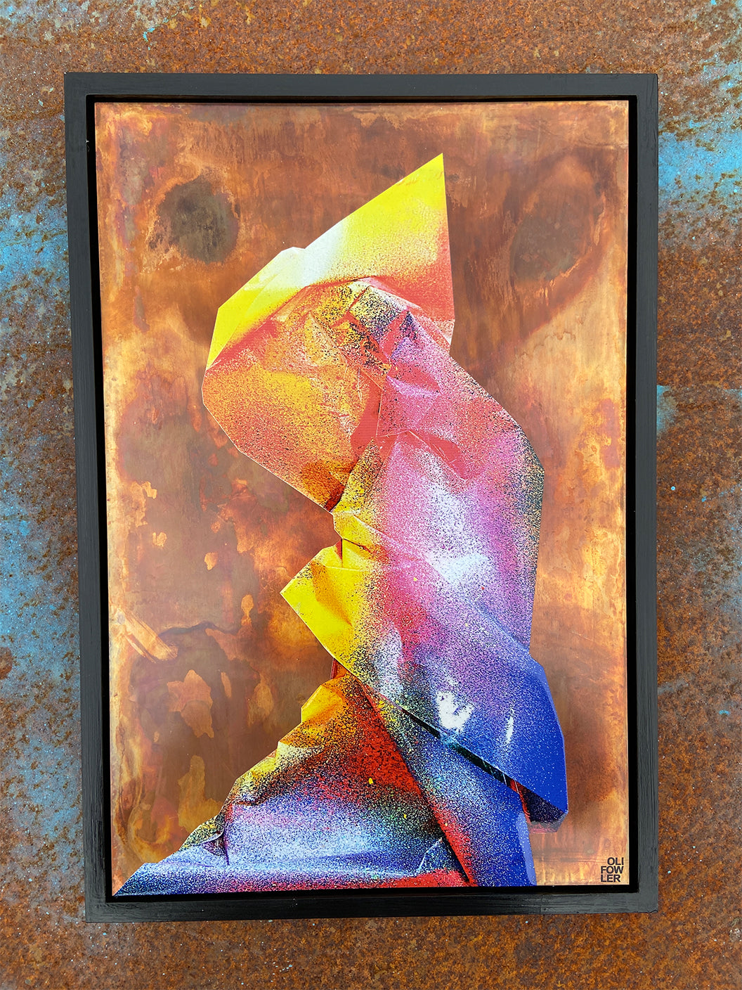 Ab2 Framed Oxidised Copper